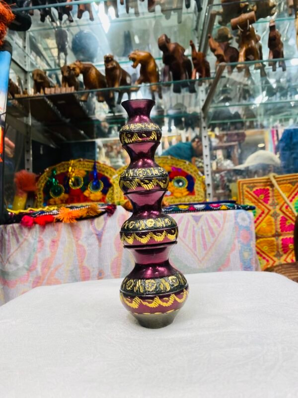 Brass Purple Matka Set of 4