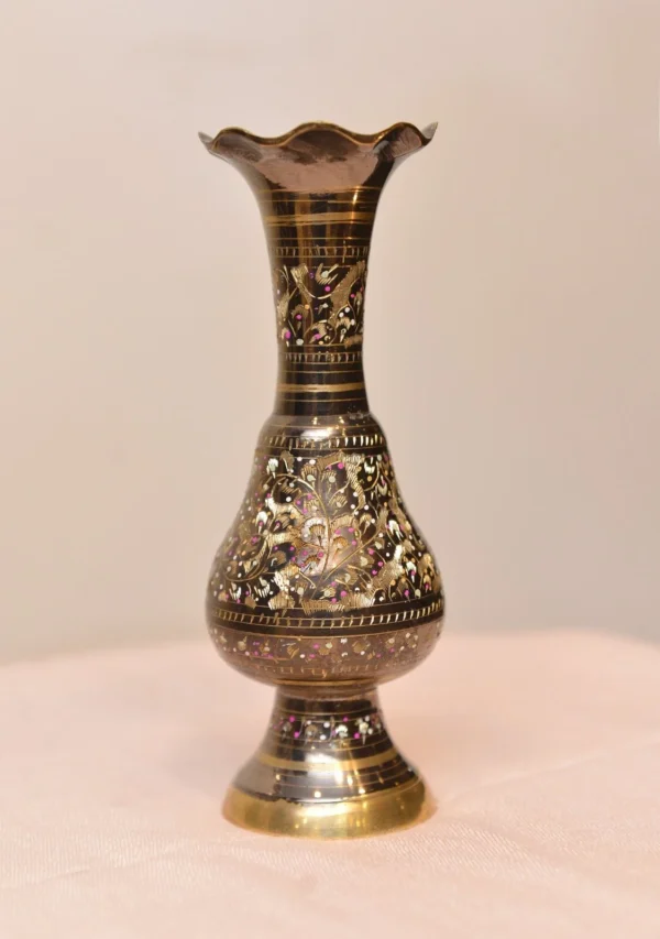 Brass Mughal Flower Vase – Classic Design