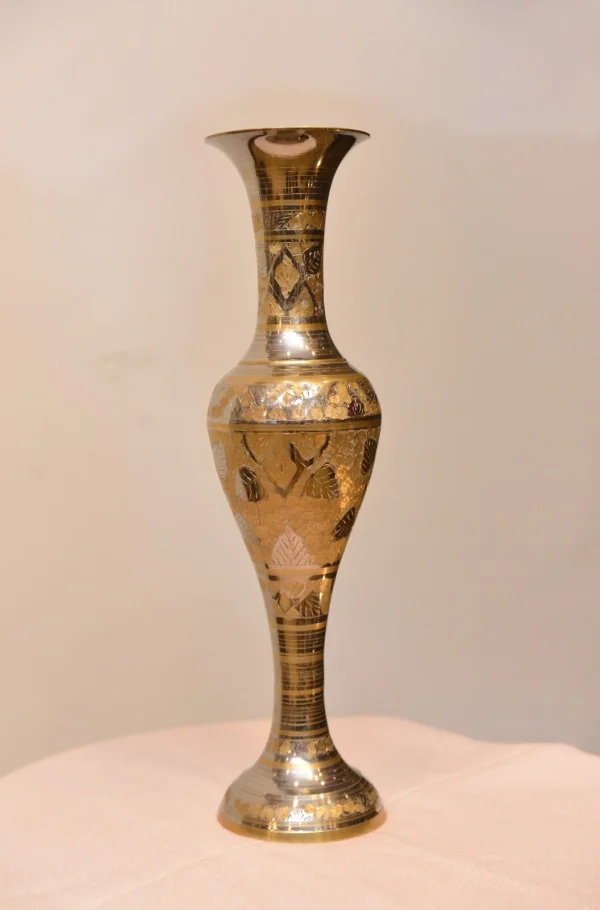 Brass Big Flower Vase – Tall Design