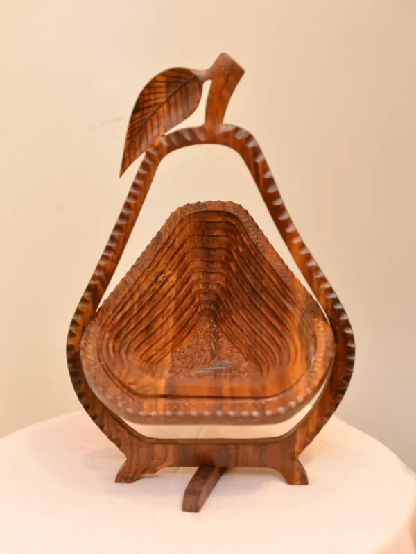 Pear Wooden Basket (Handmade)