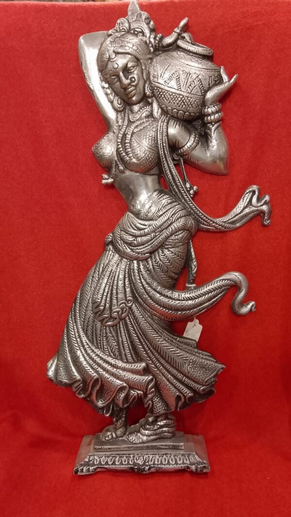 Silver Plated Women Model Carrying Pot (Matka)
